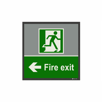 Fire Exit Left 85 x 85 cm